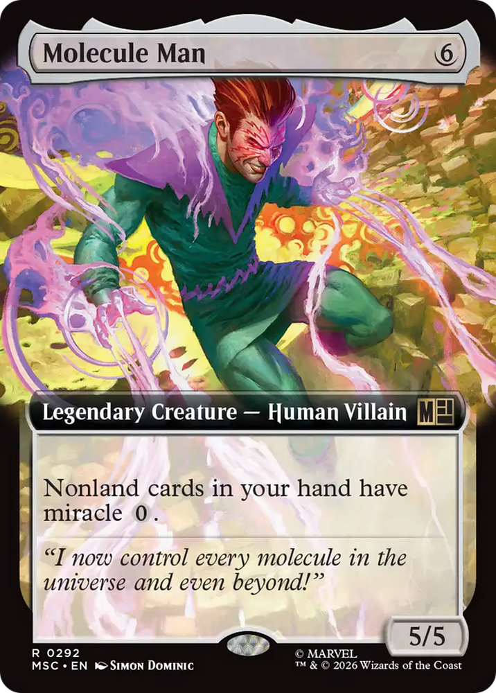 Molecule Man (Extended Art) [Marvel Super Heroes Commander] Magic: The Gathering