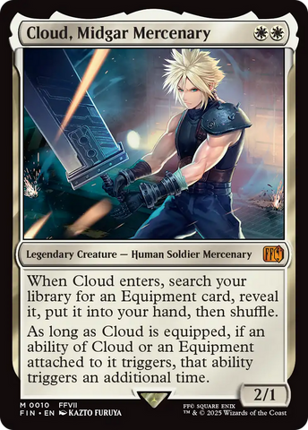 Cloud, Midgar Mercenary [FINAL FANTASY] Magic: The Gathering