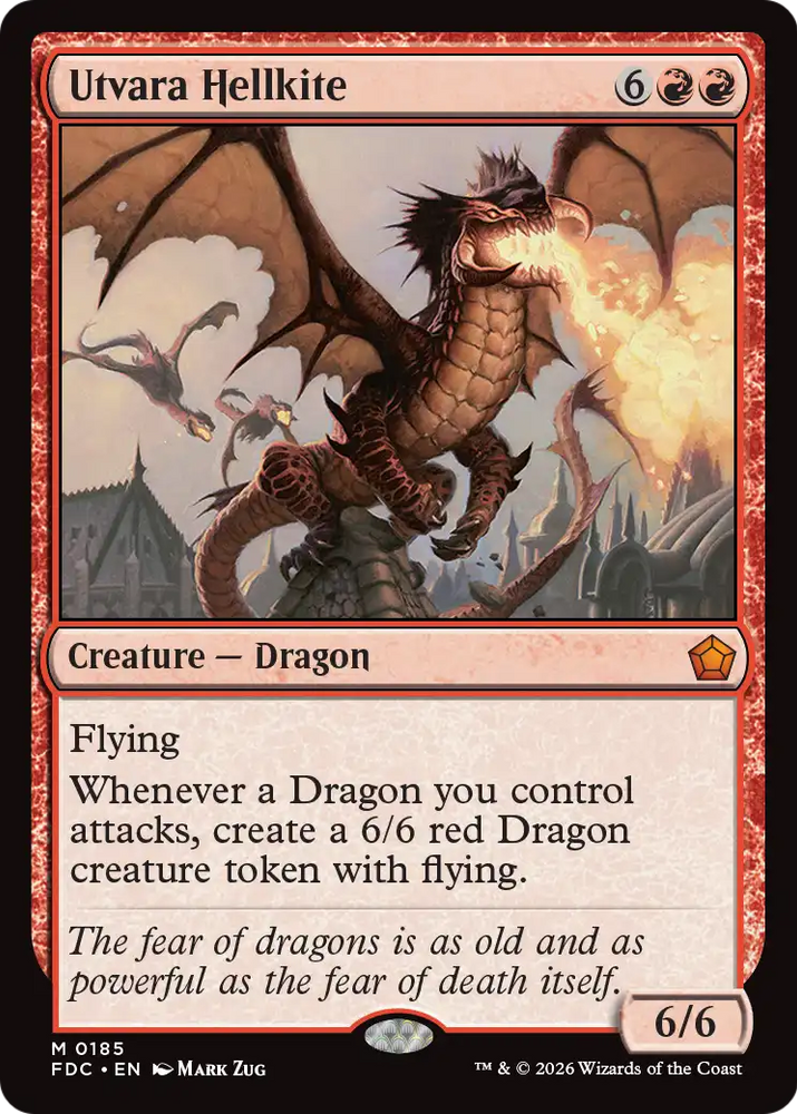 Utvara Hellkite [Foundations Commander] Magic: The Gathering