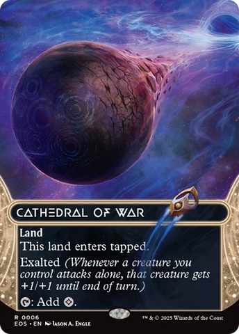 Cathedral of War (0006) (Borderless) [Edge of Eternities: Stellar Sights] Magic: The Gathering