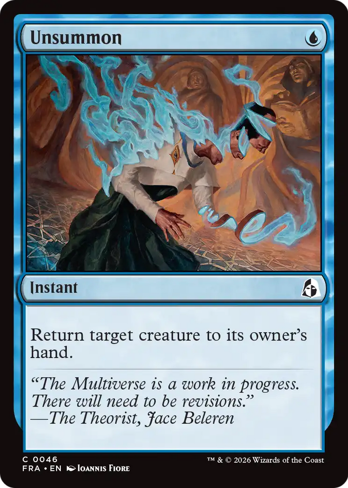 Unsummon [Reality Fracture] Magic: The Gathering