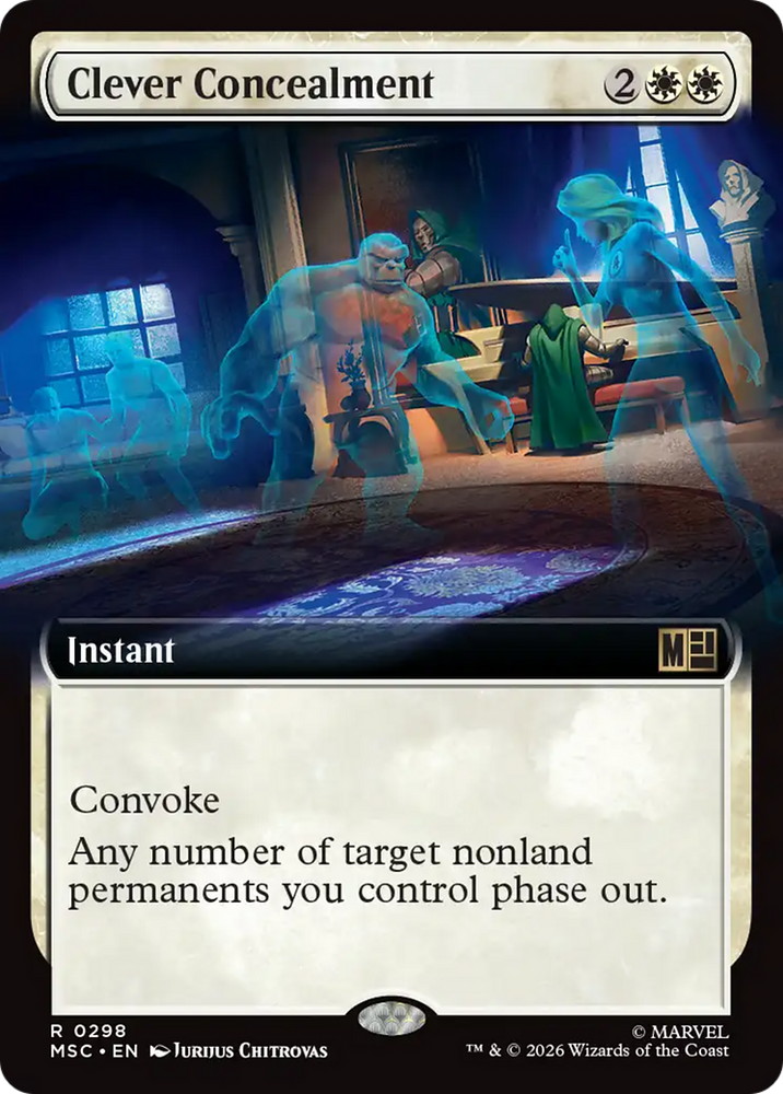 Clever Concealment (Extended Art) [Marvel Super Heroes Commander] Magic: The Gathering