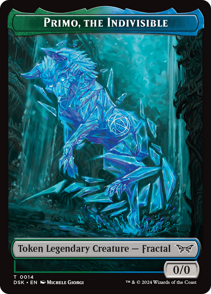 Primo, the Indivisible Token [Duskmourn: House of Horror Tokens] Magic: The Gathering