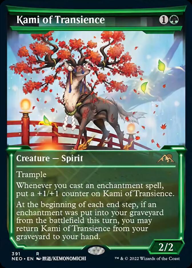 Kami of Transience (Showcase Soft Glow) [Kamigawa: Neon Dynasty] Magic: The Gathering