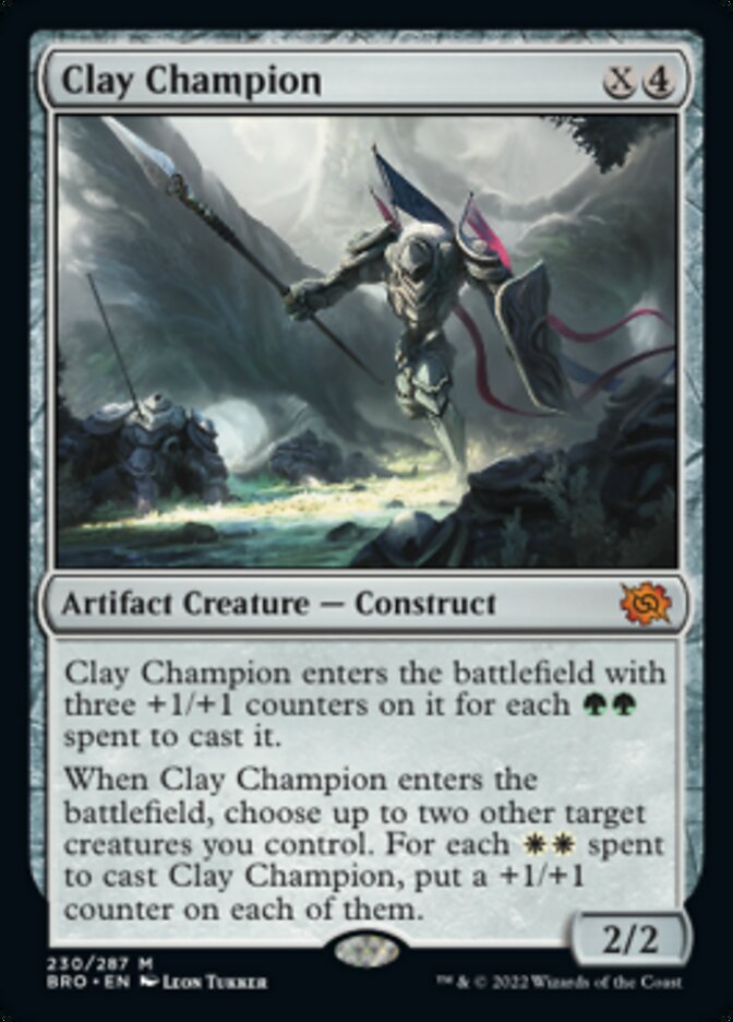 Clay Champion (Promo Pack) [The Brothers' War Promos] Magic: The Gathering