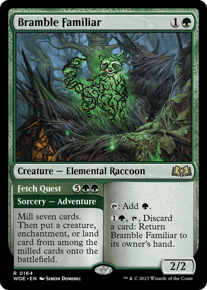 Bramble Familiar // Fetch Quest [Wilds of Eldraine] Magic: The Gathering