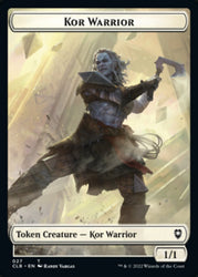 Kor Warrior // Wizard Double-Sided Token [Commander Legends: Battle for Baldur's Gate Tokens] Magic: The Gathering