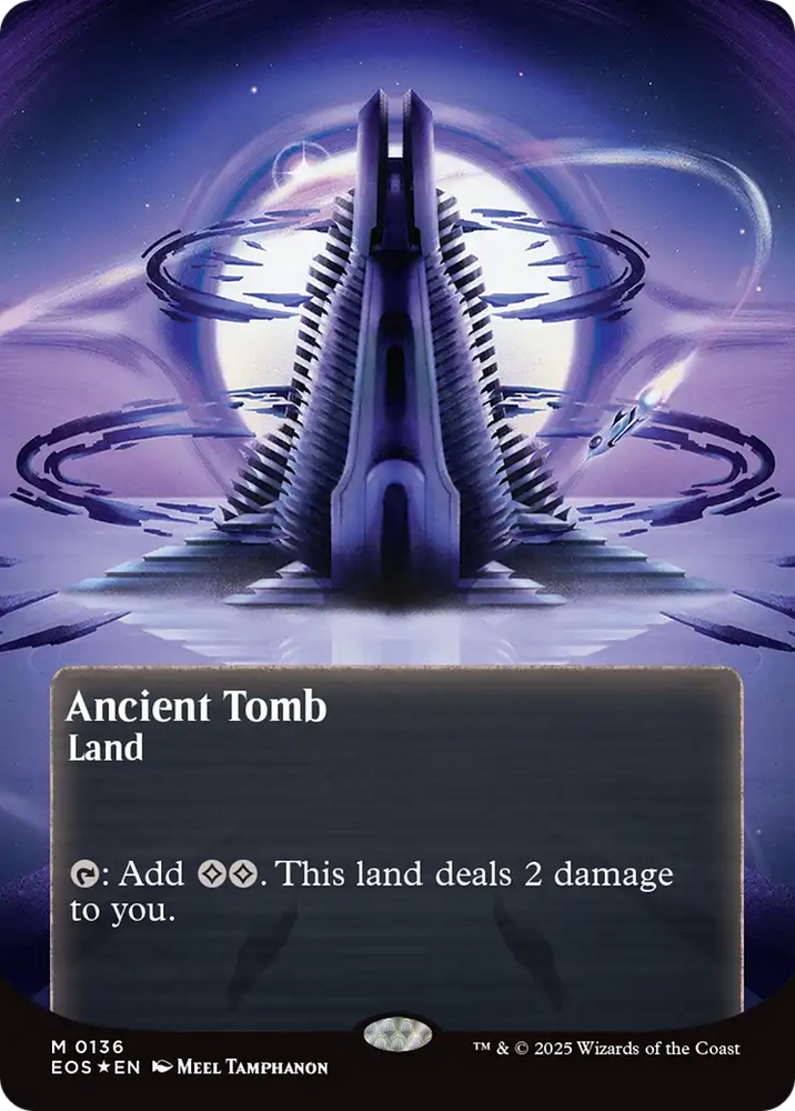 Ancient Tomb (0136) (Borderless) (Galaxy Foil) [Edge of Eternities: Stellar Sights] Magic: The Gathering