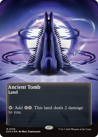Ancient Tomb (0136) (Borderless) (Galaxy Foil) [Edge of Eternities: Stellar Sights] Magic: The Gathering