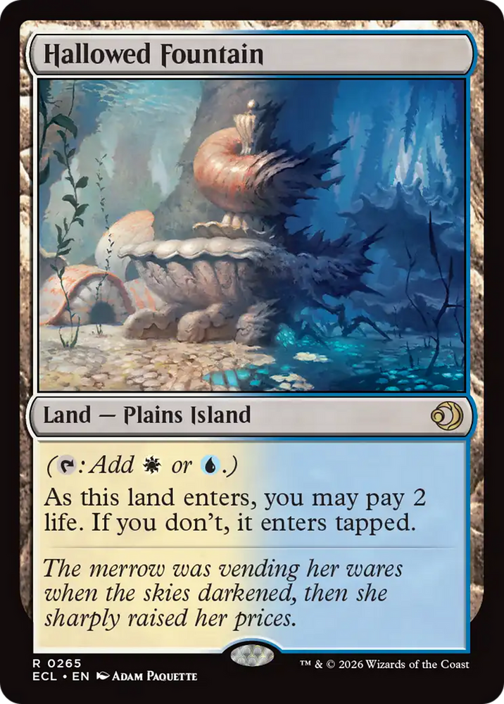 Hallowed Fountain [Lorwyn Eclipsed] Magic: The Gathering