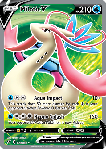 Milotic V (179/192) [Sword & Shield: Rebel Clash] Pokémon