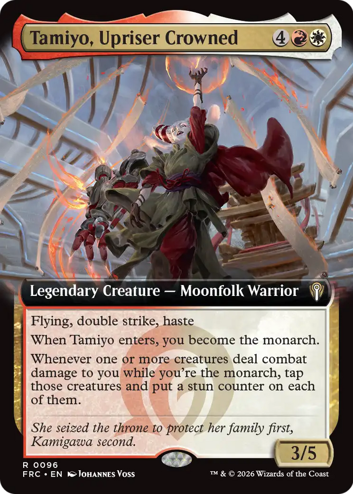 Tamiyo, Upriser Crowned (Extended Art) [Reality Fracture Commander] Magic: The Gathering