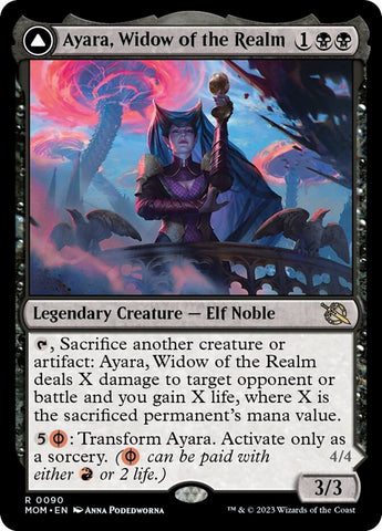 Ayara, Widow of the Realm // Ayara, Furnace Queen [March of the Machine] Magic: The Gathering