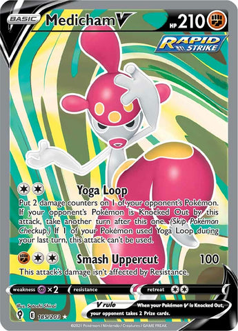 Medicham V (185/203) [Sword & Shield: Evolving Skies] Pokémon