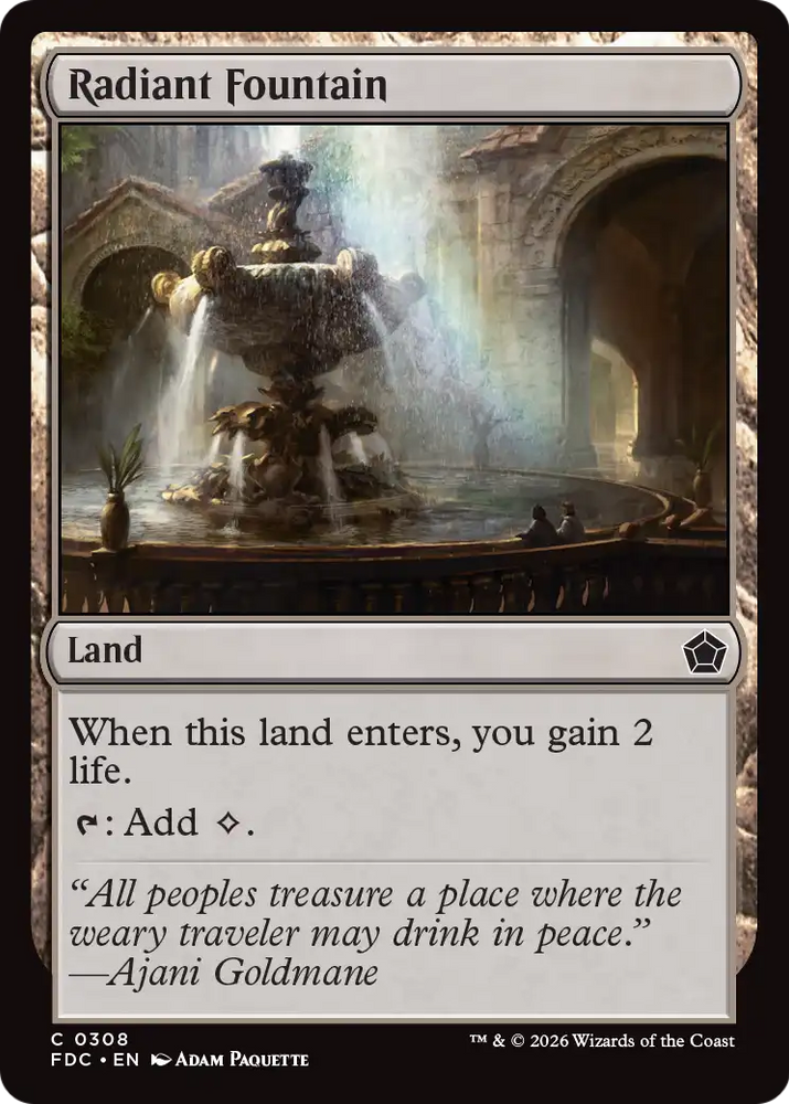 Radiant Fountain [Foundations Commander] Magic: The Gathering