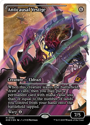 Anticausal Vestige (Showcase) (Fracture Foil) [Edge of Eternities] Magic: The Gathering