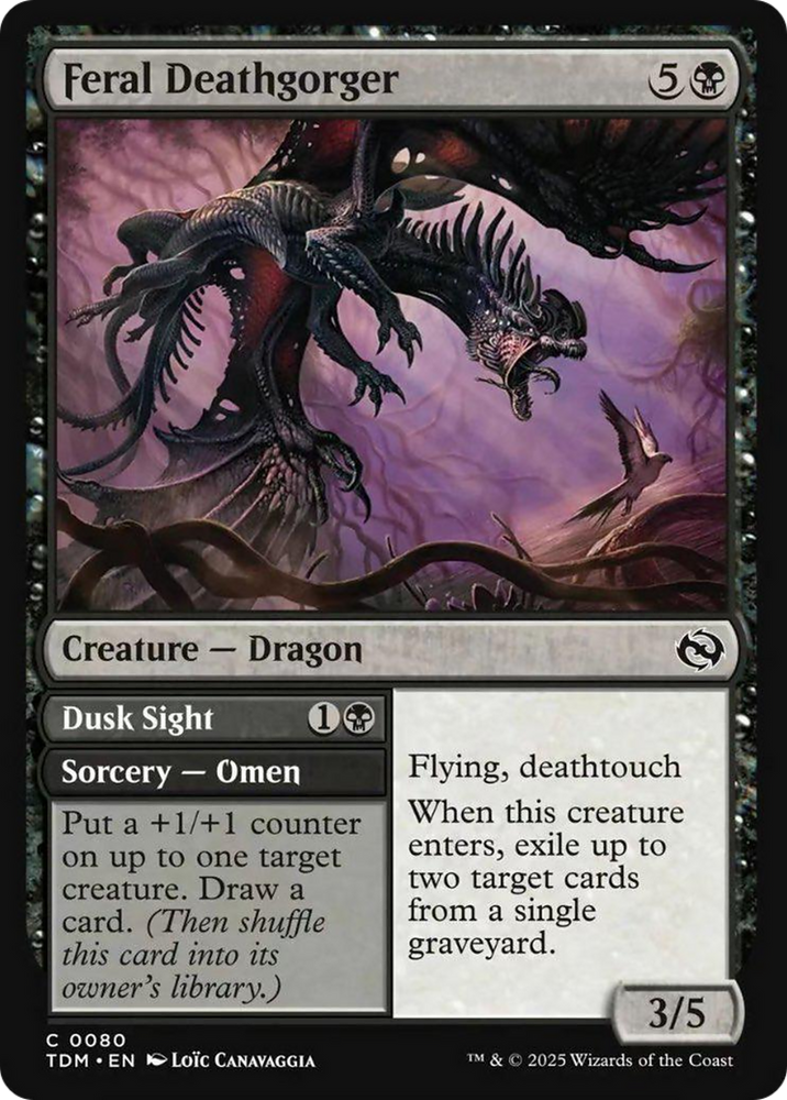 Feral Deathgorger [Tarkir: Dragonstorm] Magic: The Gathering