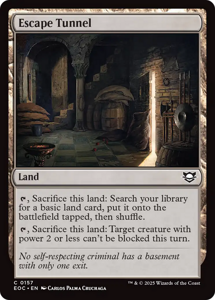Escape Tunnel [Edge of Eternities Commander] Magic: The Gathering