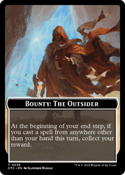 Bounty: The Outsider // Bounty Rules Double-Sided Token [Outlaws of Thunder Junction Commander Tokens] Magic: The Gathering