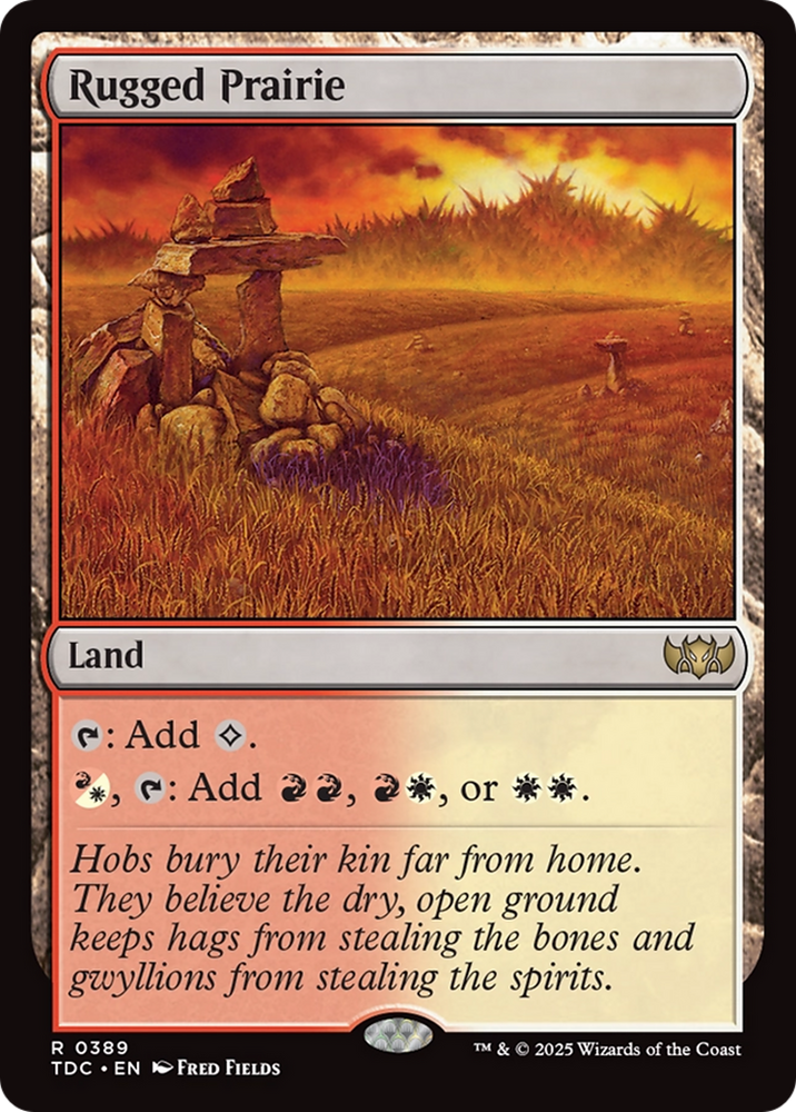 Rugged Prairie [Tarkir: Dragonstorm Commander] Magic: The Gathering