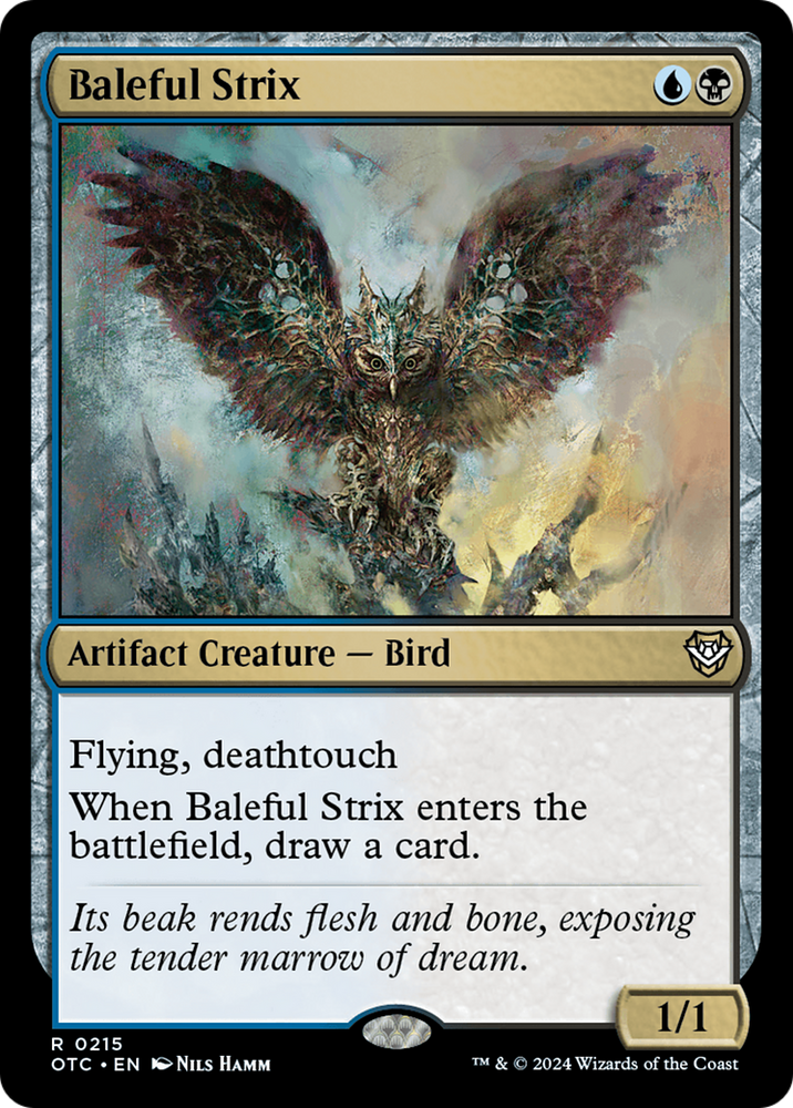 Baleful Strix [Outlaws of Thunder Junction Commander] Magic: The Gathering