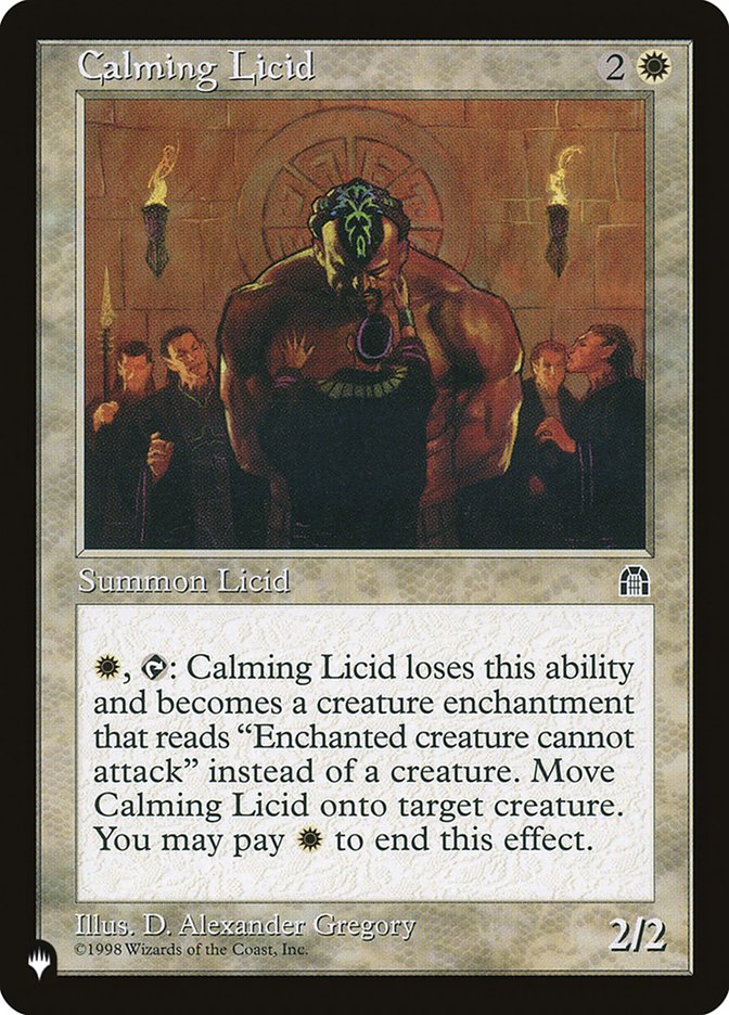 Calming Licid [The List] Magic: The Gathering