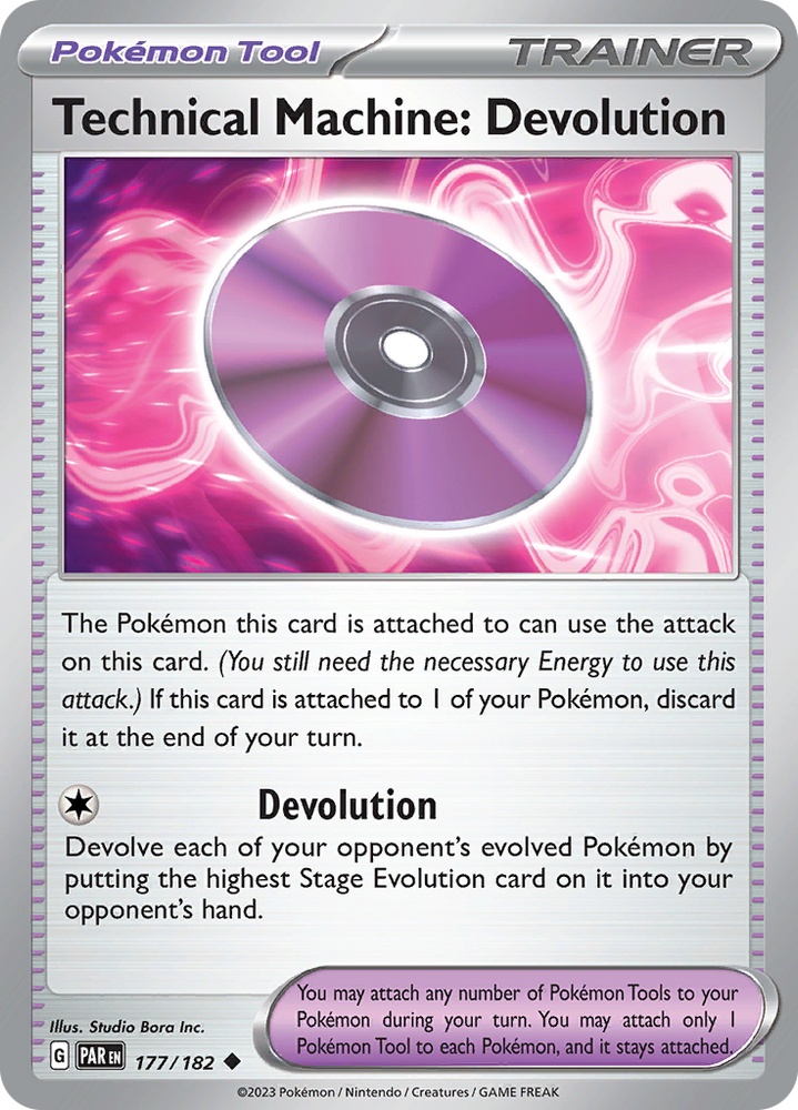 Technical Machine: Devolution (177/182) [Scarlet & Violet: Paradox Rift] Pokémon