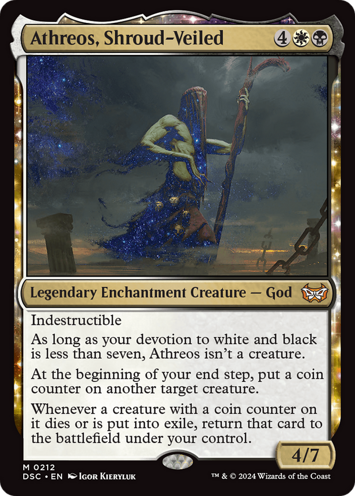 Athreos, Shroud-Veiled [Duskmourn: House of Horror Commander] Magic: The Gathering
