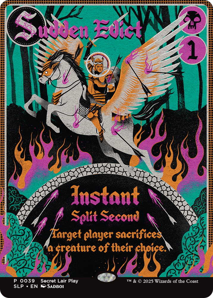 Sudden Edict [Secret Lair Showdown] Magic: The Gathering