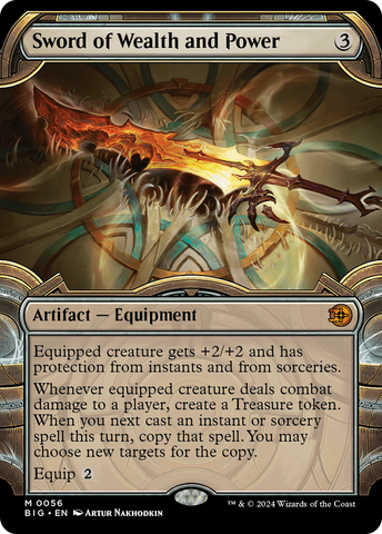 Sword of Wealth and Power (Showcase) [Outlaws of Thunder Junction: The Big Score] Magic: The Gathering