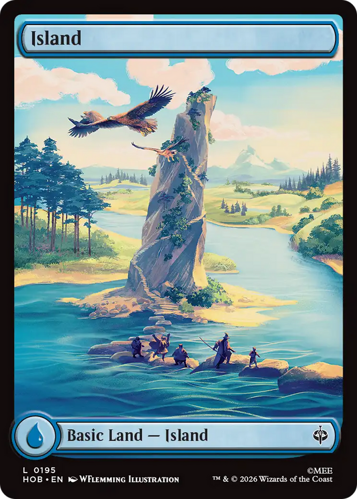 Island (0195) [The Hobbit] Magic: The Gathering