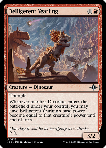 Belligerent Yearling [The Lost Caverns of Ixalan] Magic: The Gathering