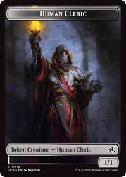 Demon // Human Cleric Double-Sided Token [Innistrad Remastered Tokens] Magic: The Gathering