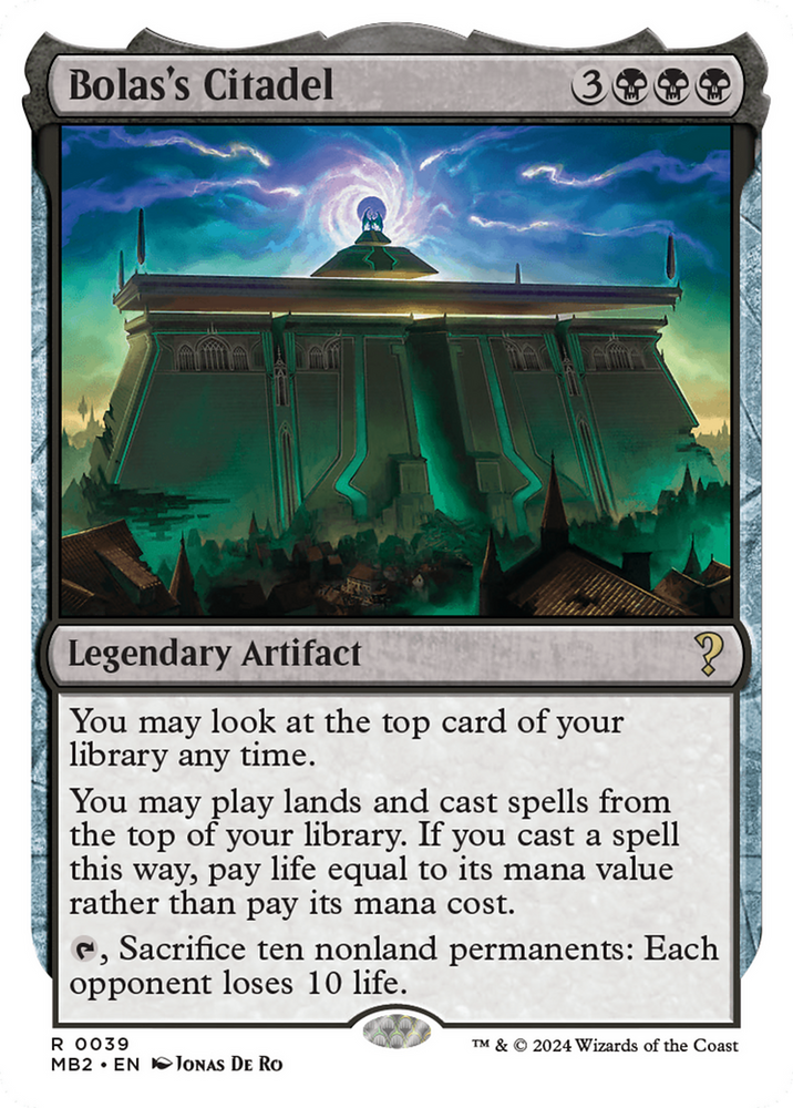 Bolas's Citadel (White Border) [Mystery Booster 2] Magic: The Gathering