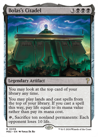 Bolas's Citadel (White Border) [Mystery Booster 2] Magic: The Gathering