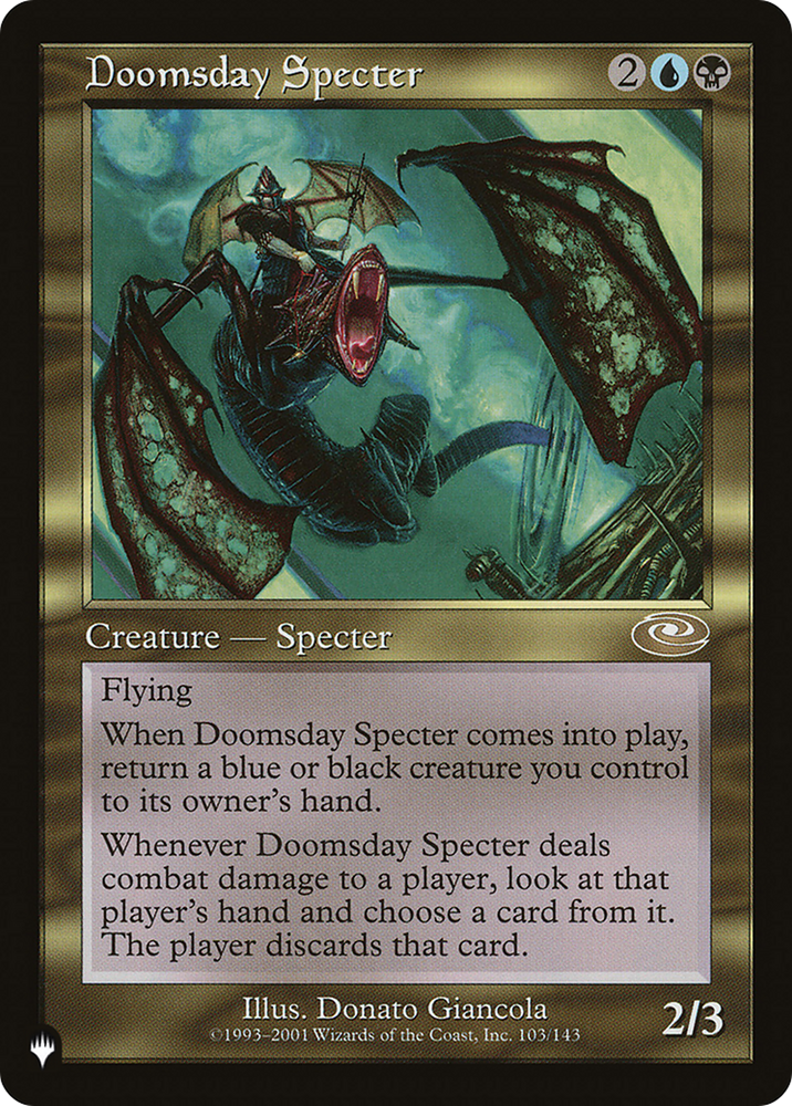 Doomsday Specter [The List] Magic: The Gathering