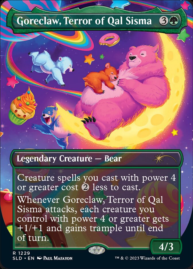 Goreclaw, Terror of Qal Sisma (Borderless) [Secret Lair Drop Series] Magic: The Gathering