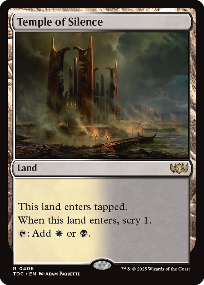 Temple of Silence [Tarkir: Dragonstorm Commander] Magic: The Gathering