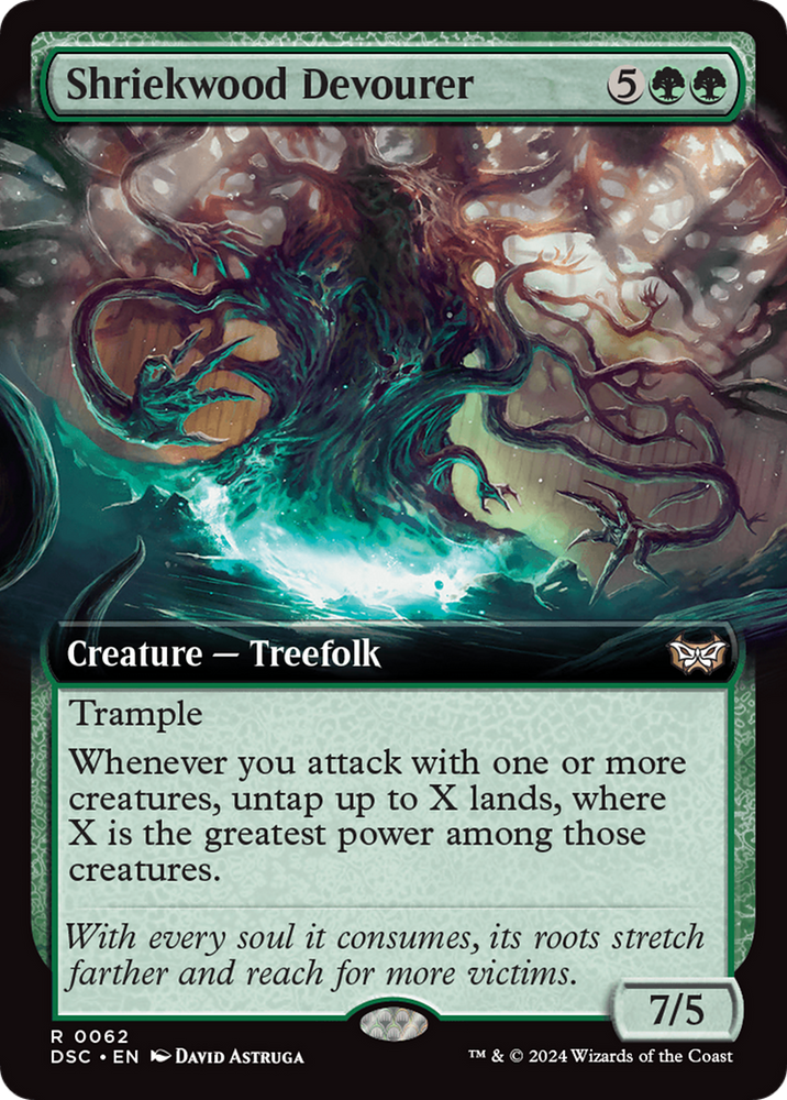 Shriekwood Devourer (Extended Art) [Duskmourn: House of Horror Commander] Magic: The Gathering
