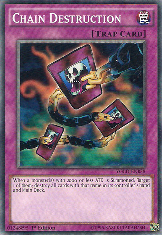 Chain Destruction [YGLD-ENB38] Common Yu-Gi-Oh!