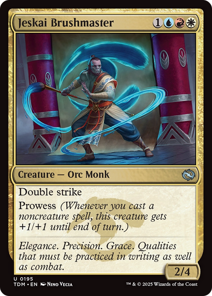Jeskai Brushmaster [Tarkir: Dragonstorm] Magic: The Gathering
