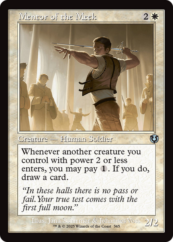 Mentor of the Meek (Retro Frame) [Innistrad Remastered] Magic: The Gathering