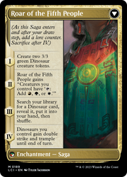 Huatli, Poet of Unity // Roar of the Fifth People [The Lost Caverns of Ixalan] Magic: The Gathering