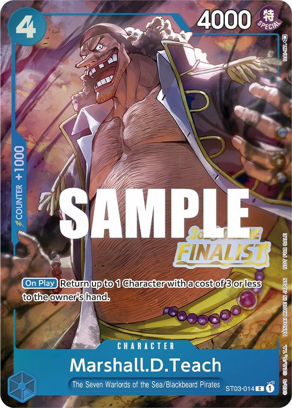 Marshall.D.Teach (Online Regional 2023) [Finalist] [One Piece Promotion Cards] Bandai