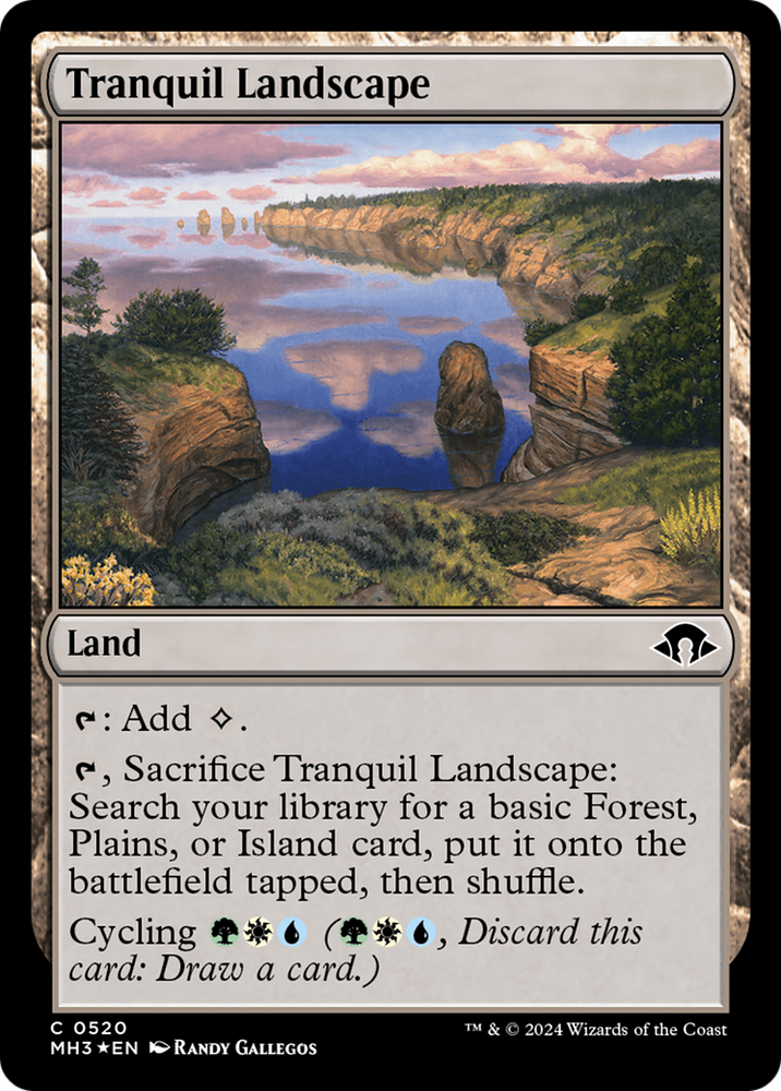 Tranquil Landscape (Ripple Foil) [Modern Horizons 3] Magic: The Gathering