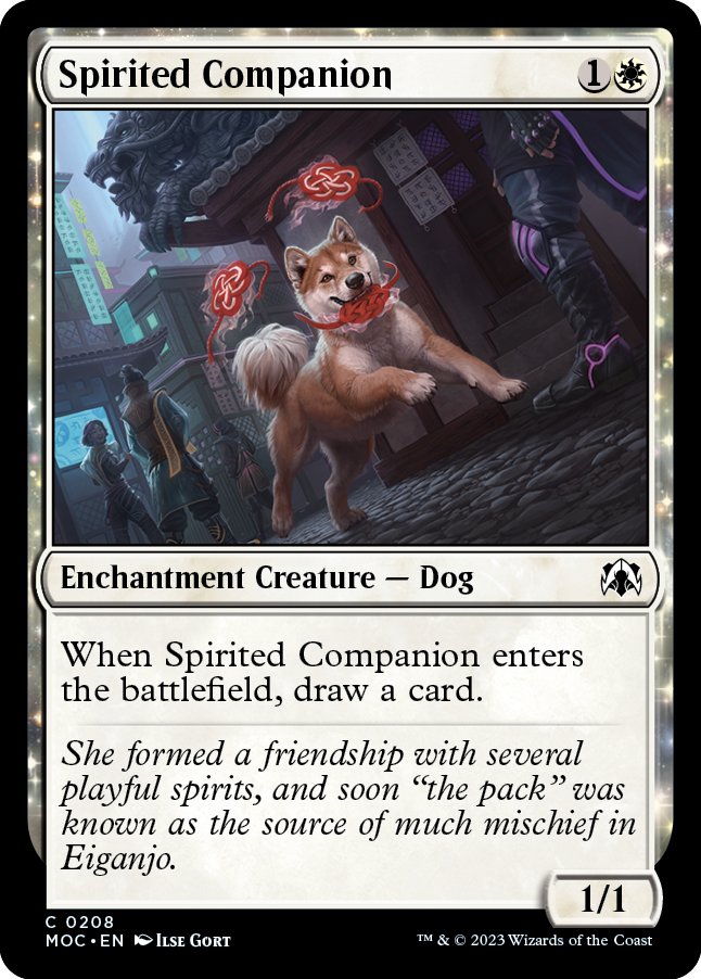 Spirited Companion [March of the Machine Commander] Magic: The Gathering