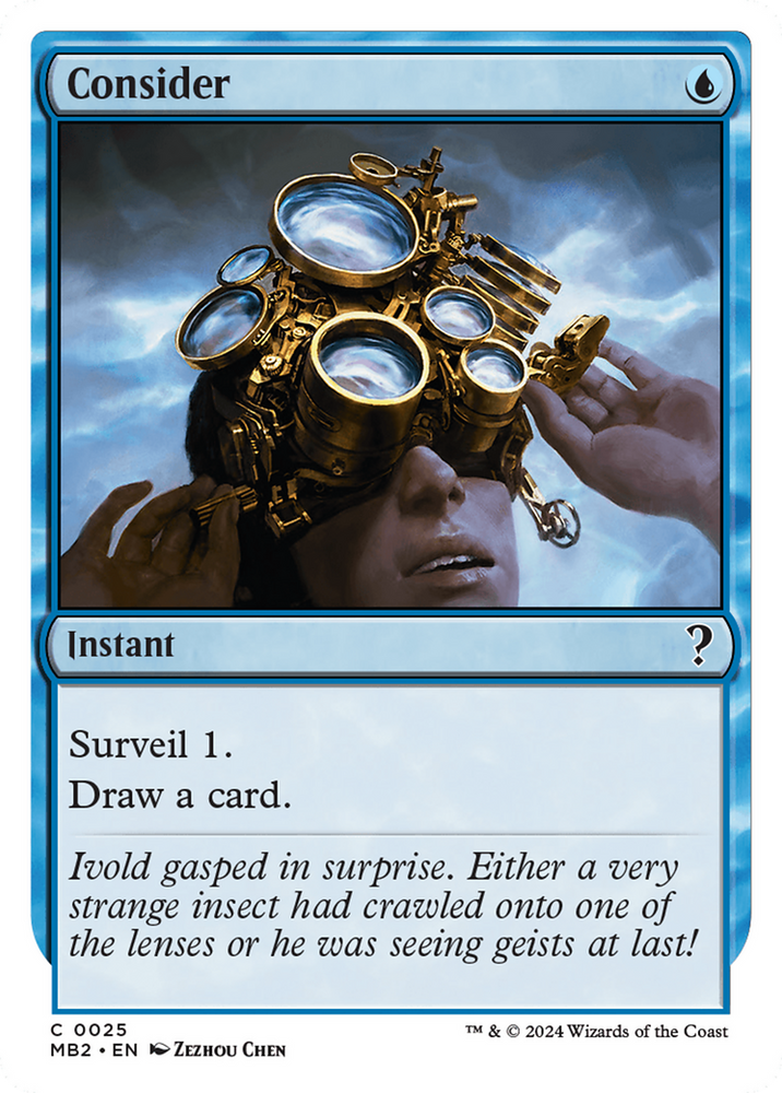 Consider (White Border) [Mystery Booster 2] Magic: The Gathering