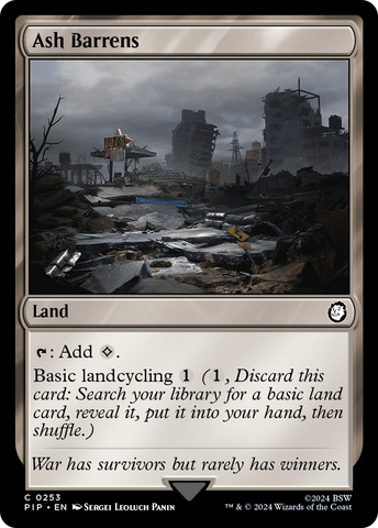 Ash Barrens [Fallout] Magic: The Gathering