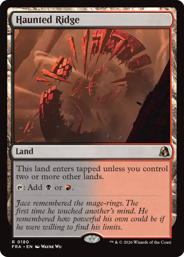 Haunted Ridge [Reality Fracture] Magic: The Gathering
