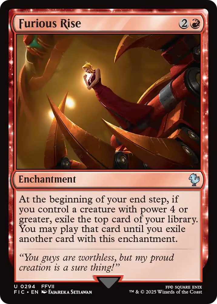 Furious Rise [FINAL FANTASY Commander] Magic: The Gathering